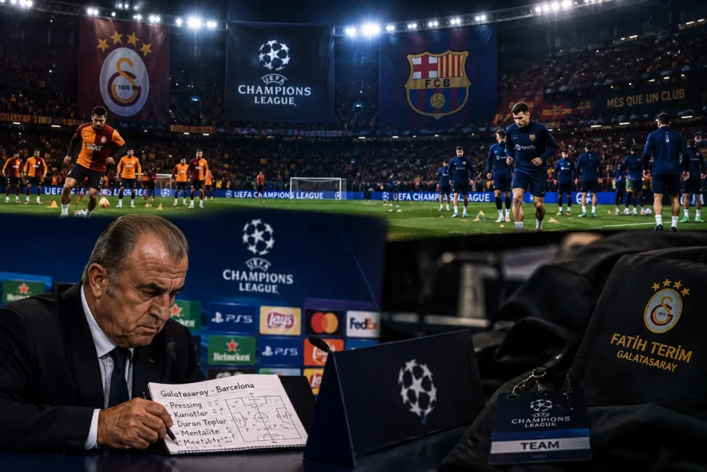 Dev Randevuda Teknik Takip: Fatih Terim Galatasaray-Barcelona Maçında Görevli