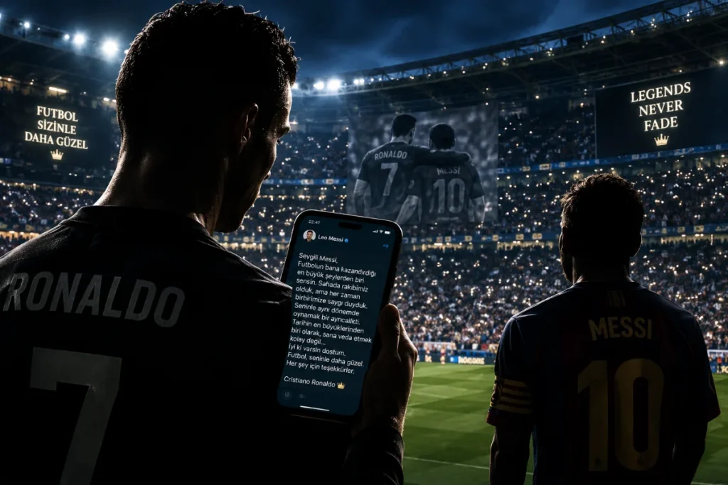 Efsanelerin Buluşması: Ronaldo’dan Milli Takımı Bırakan Messi’ye Tarihi Mesaj