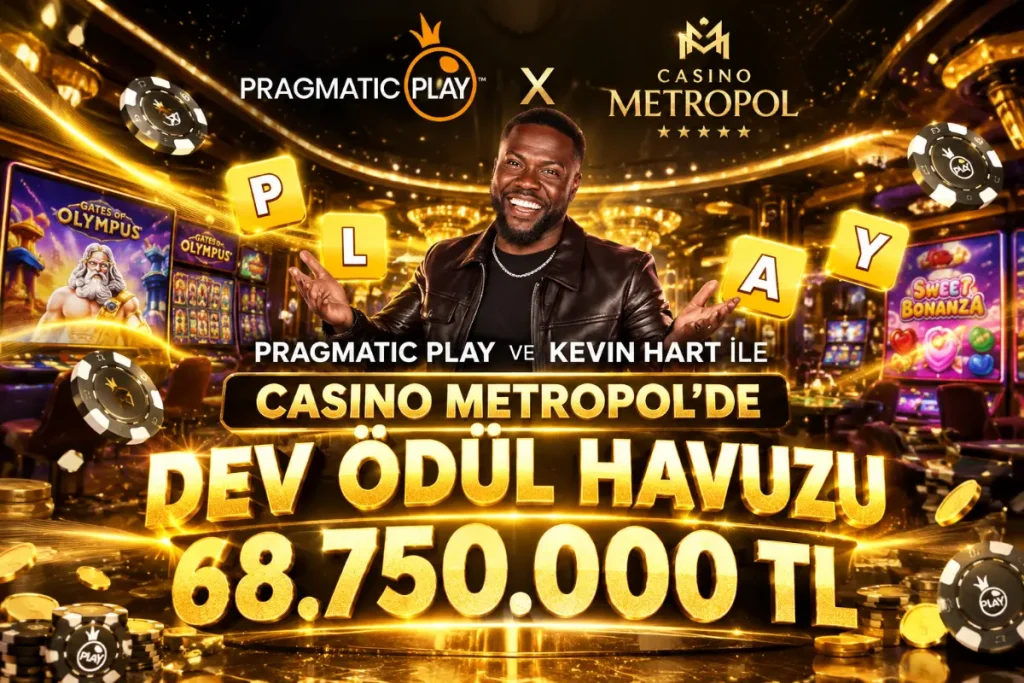 Pragmatic Play ve Kevin Hart ile Casino Metropol’de Dev Ödül Havuzu